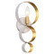Crystorama Lighting Crystorama Lighting Luna Matte White & Antique Gold Sconce 581-MT-GA