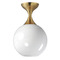 Maxim Lighting Maxim Lighting Neve Natural Aged Brass Semi-Flushmount Light 21229MRNAB