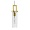 AFX Lighting Afx Lighting Houston Light Antique Brass Mini-Pendant Light with Cylindrical Shade HOUP04MBLB