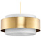 Progress Lighting Progress Lighting Silva Brushed Bronze Pendant Light with Drum Shade P500400-109