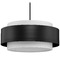 Progress Lighting Progress Lighting Silva Matte Black Pendant Light with Drum Shade P500400-31M