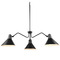 Progress Lighting Progress Lighting Trimble Matte Black & White Chandelier P400309-31M
