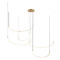 Kuzco Lighting Kuzco Lighting Talis Brushed Gold LED Multi-Light Pendant MP89590-BG-UNV