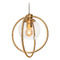 AFX Lighting Afx Lighting Jamie Satin Brass Pendant Light with Globe Shade JAMP12MBSB