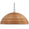 Visual Comfort Signature Collection Linnea Polished Nickel Natural Ribbon Glass Linear Chandelier SK5384PN-NRT
