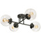 AFX Lighting Afx Lighting Jamie Black Semi-Flushmount Light JAMC24MBBK