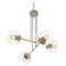 AFX Lighting Afx Lighting Jamie Satin Nickel Pendant Light with Globe Shade JAMP25MBSN