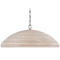 Visual Comfort Signature Collection Linnea Polished Nickel Amber Ribbon Glass Large Chandelier SK5385PN-ART