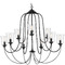 Progress Lighting Progress Lighting Bowman Matte Black Chandelier P400196-031