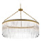 Maxim Lighting Maxim Lighting Jolie Natural Aged Brass LED Pendant Light with Drum Shade 38423CLNAB