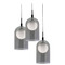 AFX Lighting Afx Lighting Kiran Black LED Multi-Light Pendant with Bowl / Dome Shade KRNP08L30D1BKRND3