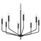 Mitzi by Hudson Valley Mitzi Hudson Brass and Black 8-Light Chandelier H516808-AGB/SBK