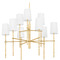Troy Lighting Troy Lighting River Vintage Gold Leaf Chandelier F8834-VGL