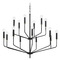 Mitzi by Hudson Valley Mitzi Hudson Brass and Black 15-Light Chandelier H516815-AGB/SBK