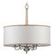 Progress Lighting Progress Lighting Durrell Brushed Nickel & Cerused White Mini-Chandelier P400218-009