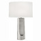 Robert Abbey Lighting Robert Abbey Lighting Margeaux Polished Nickel with Matte Nickel Table Lamp with Oval Shade S174