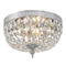 Crystorama Lighting Crystorama Lighting Ceiling Mount Polished Chrome Flushmount Light 708-CH-CL-SAQ