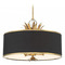 Minka Lavery Minka Lavery Caprio Brushed Brass Pendant Light with Drum Shade 4584-672