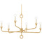 Troy Lighting Troy Lighting Orson Vintage Gold Leaf Chandelier F9531-VGL
