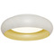 AFX Lighting Afx Lighting Kayce White & Gold LED Flushmount Light KYCF12LAJD1WH
