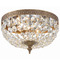 Crystorama Lighting Crystorama Lighting Ceiling Mount Olde Brass Flushmount Light 710-OB-CL-I