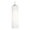 AFX Lighting Afx Lighting Leo Satin Nickel Mini-Pendant Light with Cylindrical Shade LEOP0412MBSN