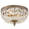 Crystorama Lighting Crystorama Lighting Ceiling Mount Olde Brass Flushmount Light 710-OB-CL-SAQ