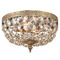 Crystorama Lighting Crystorama Lighting Ceiling Mount Olde Brass Flushmount Light 710-OB-GT-MWP