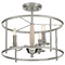 Progress Lighting Progress Lighting Durrell Brushed Nickel & Cerused White Semi-Flushmount Light P350150-009