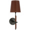 Visual Comfort Signature Collection Bryant Bronze Saddle Leather Sconce Light TOB2580BZ/SDL-SDL