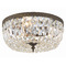 Crystorama Lighting Crystorama Lighting Ceiling Mount English Bronze Flushmount Light 714-EB-CL-SAQ
