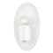 Mitzi by Hudson Valley Mitzi Cleo Aged Brass Sconce Ceramic Backplate H559101-AGB/CGW