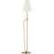 Troy Lighting Troy Lighting Pearce Patina Brass Floor Lamp with Empire Shade PFL7764-PBR