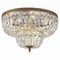 Crystorama Lighting Crystorama Lighting Ceiling Mount Olde Brass Flushmount Light 718-OB-CL-SAQ