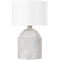 Troy Lighting Troy Lighting Torrance Ceramic Weathered Grey Table Lamp with Drum Shade PTL1022-CWG