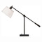 Robert Abbey Lighting Robert Abbey Lighting Real Simple Gunmetal Powder Table Lamp with Drum Shade 1823