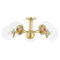 Mitzi by Hudson Valley Mitzi Kyla Aged Brass 5-Light Semi-Flush Mount H503605-AGB