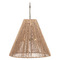 Visual Comfort Signature Collection Goodman Antique Nickel Natural Hanging Light TOB5014AN-NAB