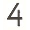 Atlas Homewares Oil Rubbed Bronze House Number 4 by Atlas Homewares AVN4-O