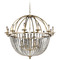 Allegri Lighting Allegri Crystal Pendolo Brushed Champagne Gold Chandelier 037773-038-FR001