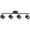 Progress Lighting 4-Light Head Track from the Kitson Collection in Black Finish P900014-031