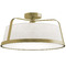 AFX Lighting Afx Lighting Lizzette Light Antique Brass Semi-Flushmount Light LIZC18MBLB