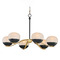 Maxim Lighting Maxim Lighting Lucerne Black and Natural Aged Brass Chandelier 24646MRBKNAB