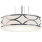 AFX Lighting Afx Lighting Lake Painted Nickel Pendant Light with Drum Shade LAKP16MBNP