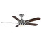 Progress Lighting Progress Lighting Claret Brushed Nickel LED Ceiling Fan with Light P250007-009-30