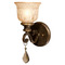 Crystorama Lighting Crystorama Lighting Norwalk Bronze Umber Sconce 7501-BU-GT-S