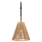 Visual Comfort Signature Collection Goodman Bronze Antique Brass Natural Mini Pendant Light TOB5089BZ/HAB-NAB