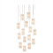 Currey and Company Lighting Currey and Company Escenia Silver Multi-Light Pendant with Cylindrical Shade 9000-0884