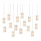 Currey and Company Lighting Currey and Company Escenia Silver Multi-Light Pendant with Cylindrical Shade 9000-0885