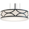 AFX Lighting Afx Lighting Lake Black LED Pendant Light with Drum Shade LAKP16LAJUDBK